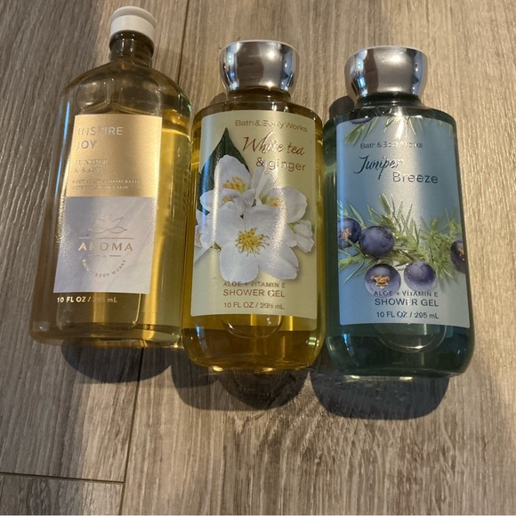Lot Bath & Body Works Body Washes Juniper Breeze White Tea & Ginger Inspire Joy